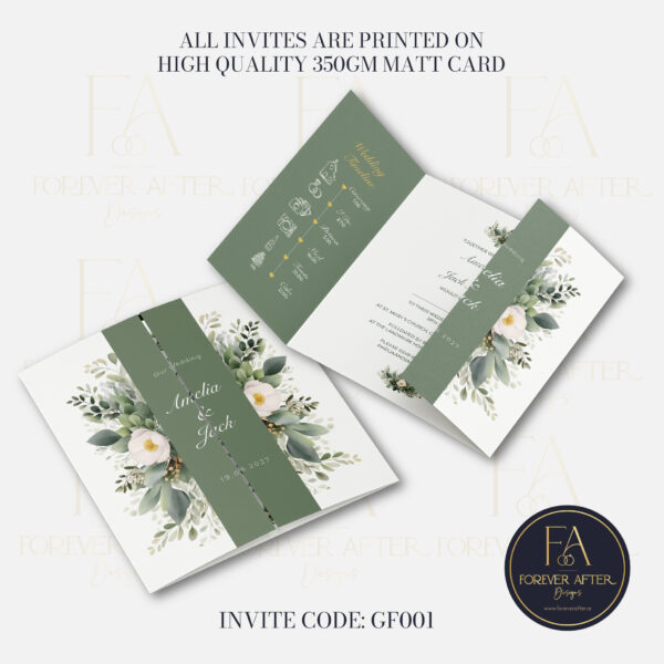 Gate Fold Invite : Product code GF001