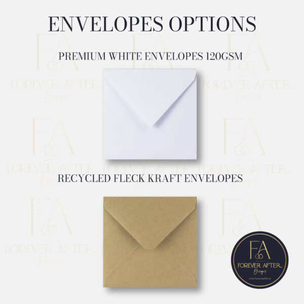 Square Fold Invite : Product code SQF008