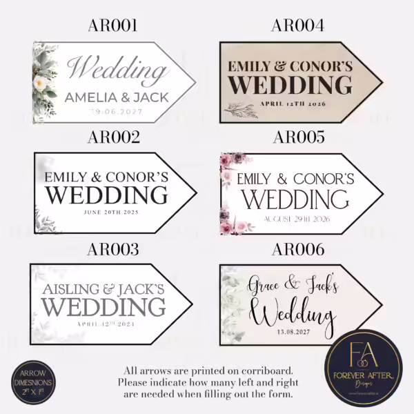Arrows Website Pictures-02 Custom Wedding Arrows – Guide Your Guests with Style!