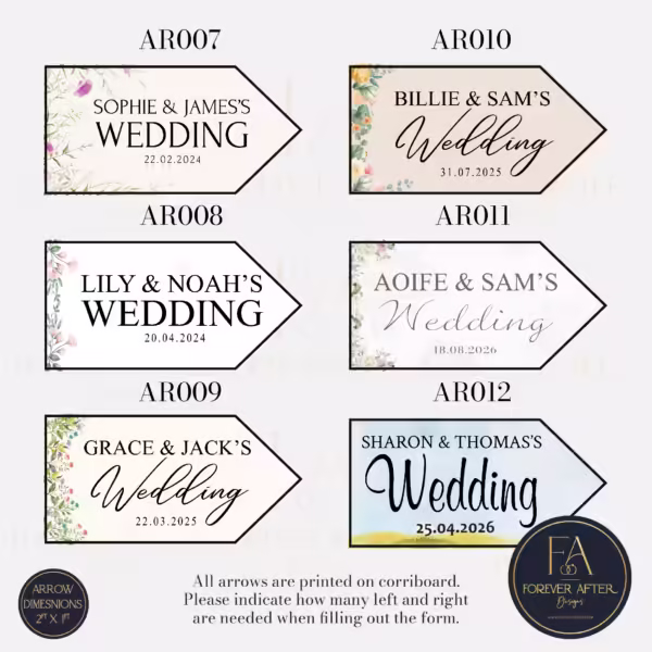 Arrows Website Pictures-03 Custom Wedding Arrows – Guide Your Guests with Style!