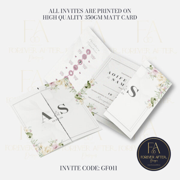 Gate Fold Invite : Product code GF011