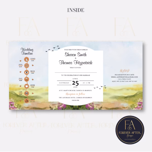 Design 12 Website Pictures GATEFOLD-02 Gate Fold Invite : Product code GF012