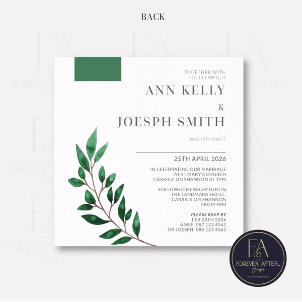 Square Invite : Product code SQ013