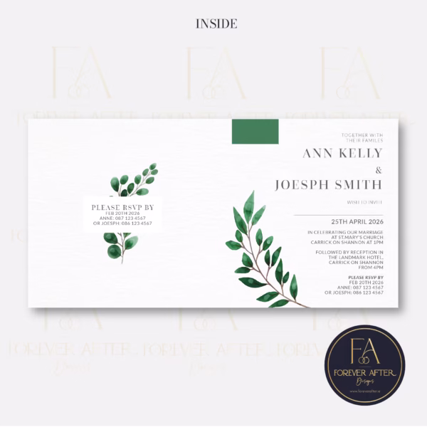 Design 13 SQUAREFOLD Website Pictures-03 Square Fold Invite : Product code SQF013