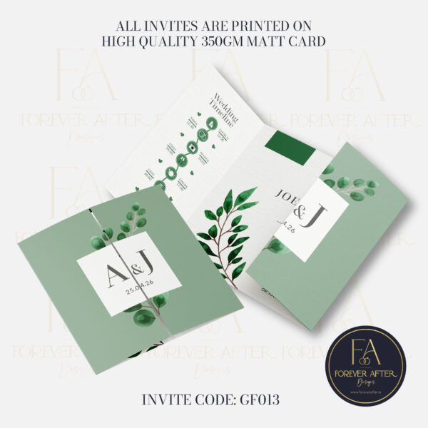 Design 13 Website Pictures GATEFOLD-01 Gate Fold Invite : Product code GF013