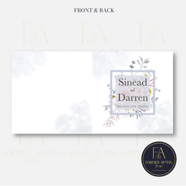 Square Fold Invite : Product code SQF014