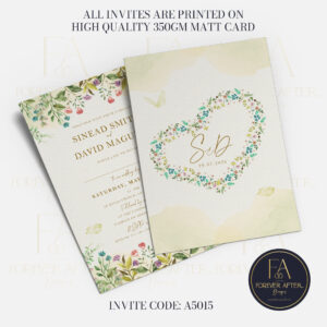 A5 Invite : Product code A5015