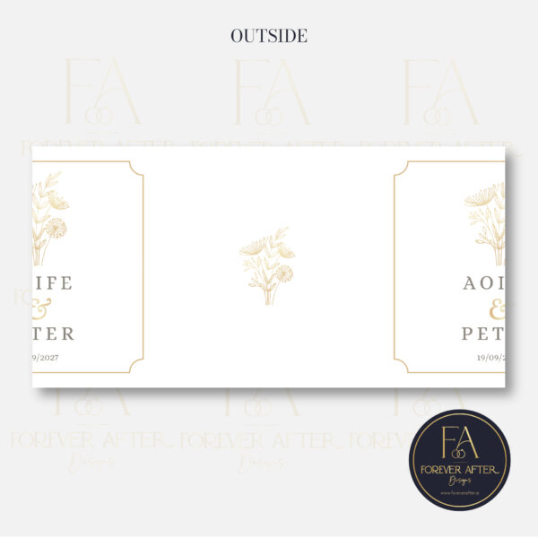 Gate Fold Invite : Product code GF016