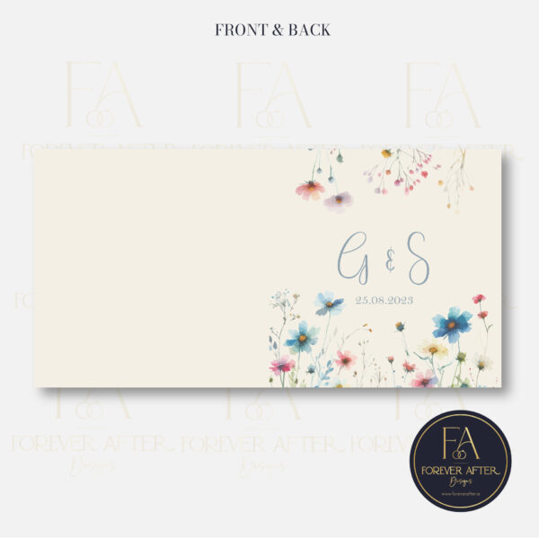 Square Fold Invite : Product code SQF017