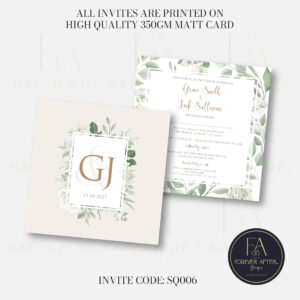Square Invite : Product code SQ006