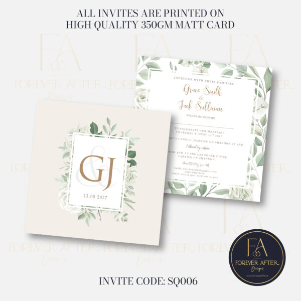 Design 6 SQUARE Website Pictures-01 Square Invite : Product code SQ006