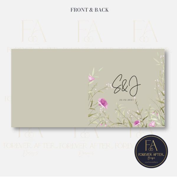 Square Fold Invite : Product code SQF007