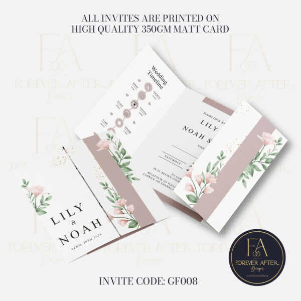 Gate Fold Invite : Product code GF008