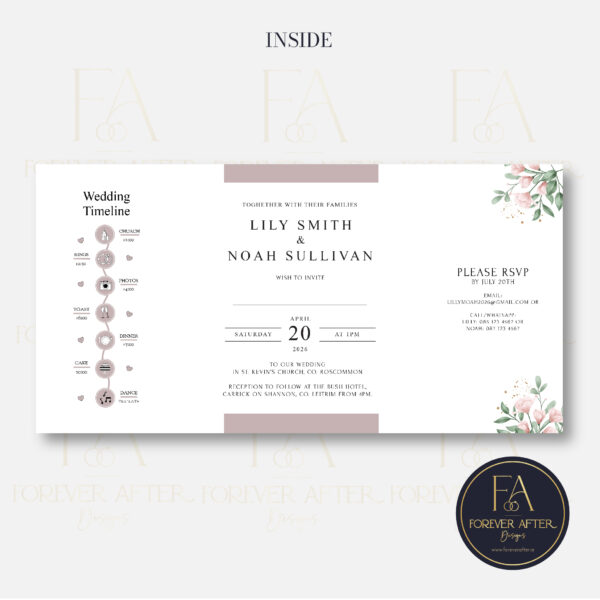 Gate Fold Invite : Product code GF008