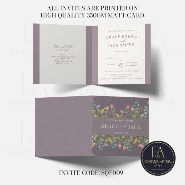 Design 9 SQUAREFOLD Website Pictures-01 Square Fold Invite : Product code SQF009