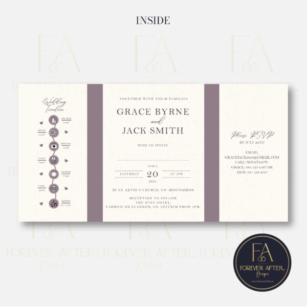 Gate Fold Invite : Product code GF009