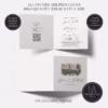 Square Fold Invite : Product code SQF018 (Watercolour Venue Invites)