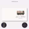 Square Fold Invite : Product code SQF018 (Watercolour Venue Invites)