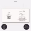 Square Fold Invite : Product code SQF018 (Watercolour Venue Invites)